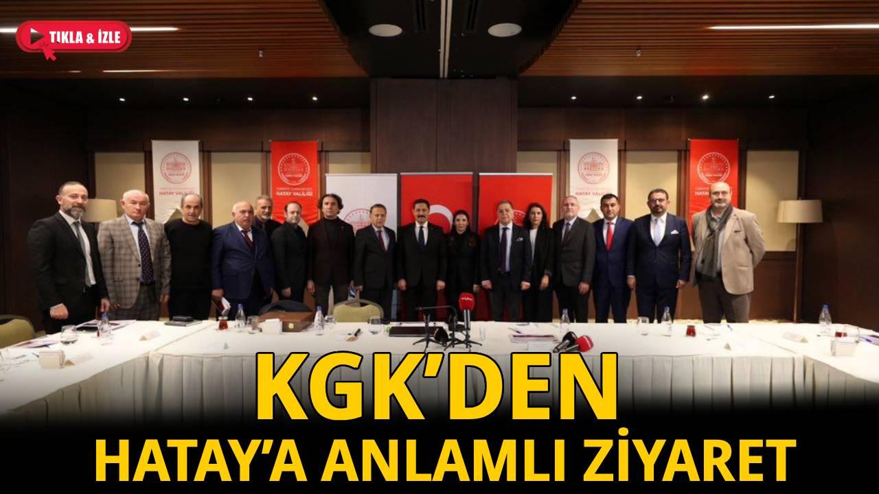 KGK, depremin yıl dönümünde Hatay’da