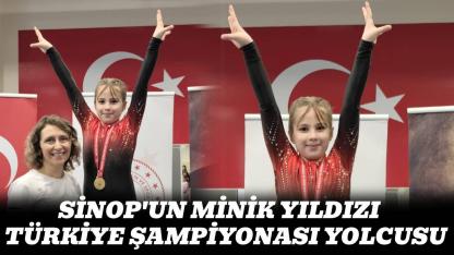 Minik cimnastikçi Sinop'u temsil edecek