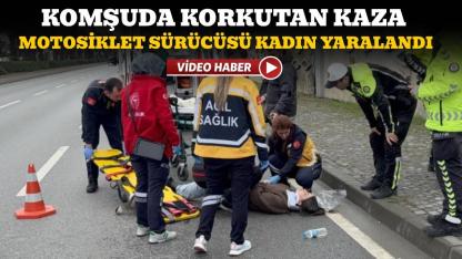 Otomobil ile motosiklet çarpıştı: 1 yaralı