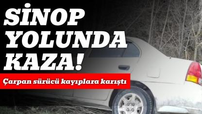 Sinop yolunda kaza! Yandan çarptı, ölüme terk edip kaçtı