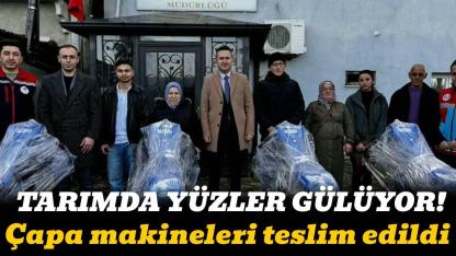 Ayancık’ta çiftçiye teknoloji desteği: Çapa makineleri teslim edildi