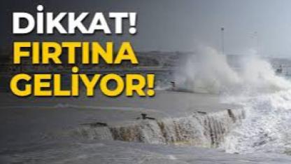 Sinop ve çevresine fırtına uyarısı