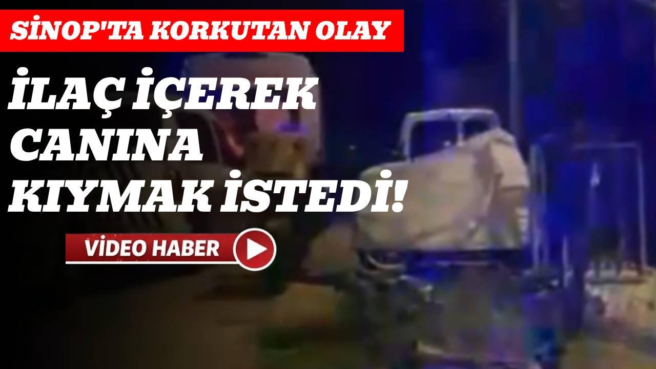 Sinir krizi geçiren kadın çok sayıda ilaç içti
