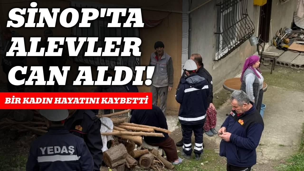 Sinop'ta korkunç olay: Bir kadın hayatını kaybetti