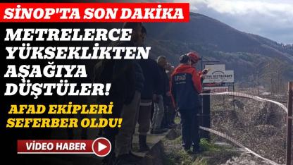 Asma köprü ters döndü: 2 yaralı