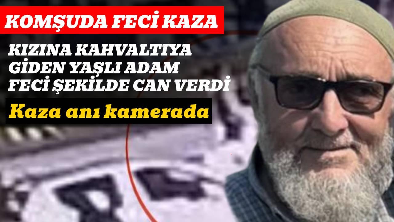 Kızına kahvaltıya giden adama peş peşe iki otomobil çarptı: Feci kaza kamerada
