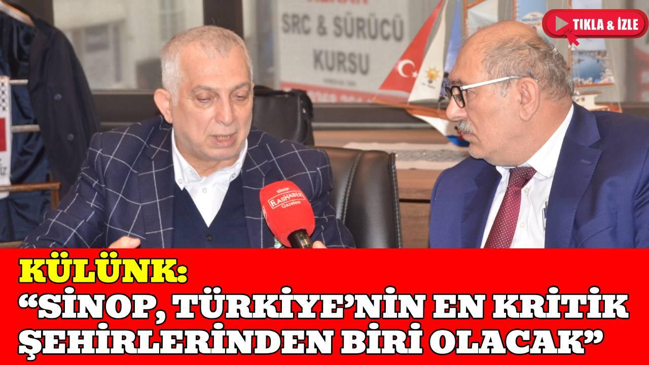 Metin Külünk Sinop’ta gündemi değerlendirdi