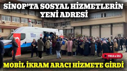 Sinop’ta hizmete giren mobil ikram aracı tanıtıldı