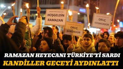 Birçok ilde ramazanın gelişi fener alayı ile kutlandı