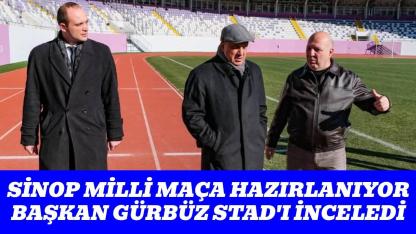 Milli maç öncesi Başkan Gürbüz sahaya indi