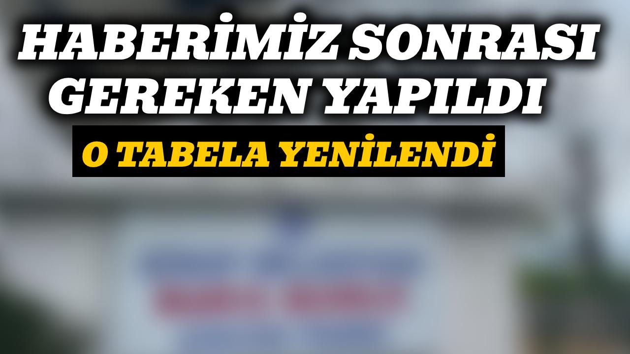 O haber tabelayı değiştirtti