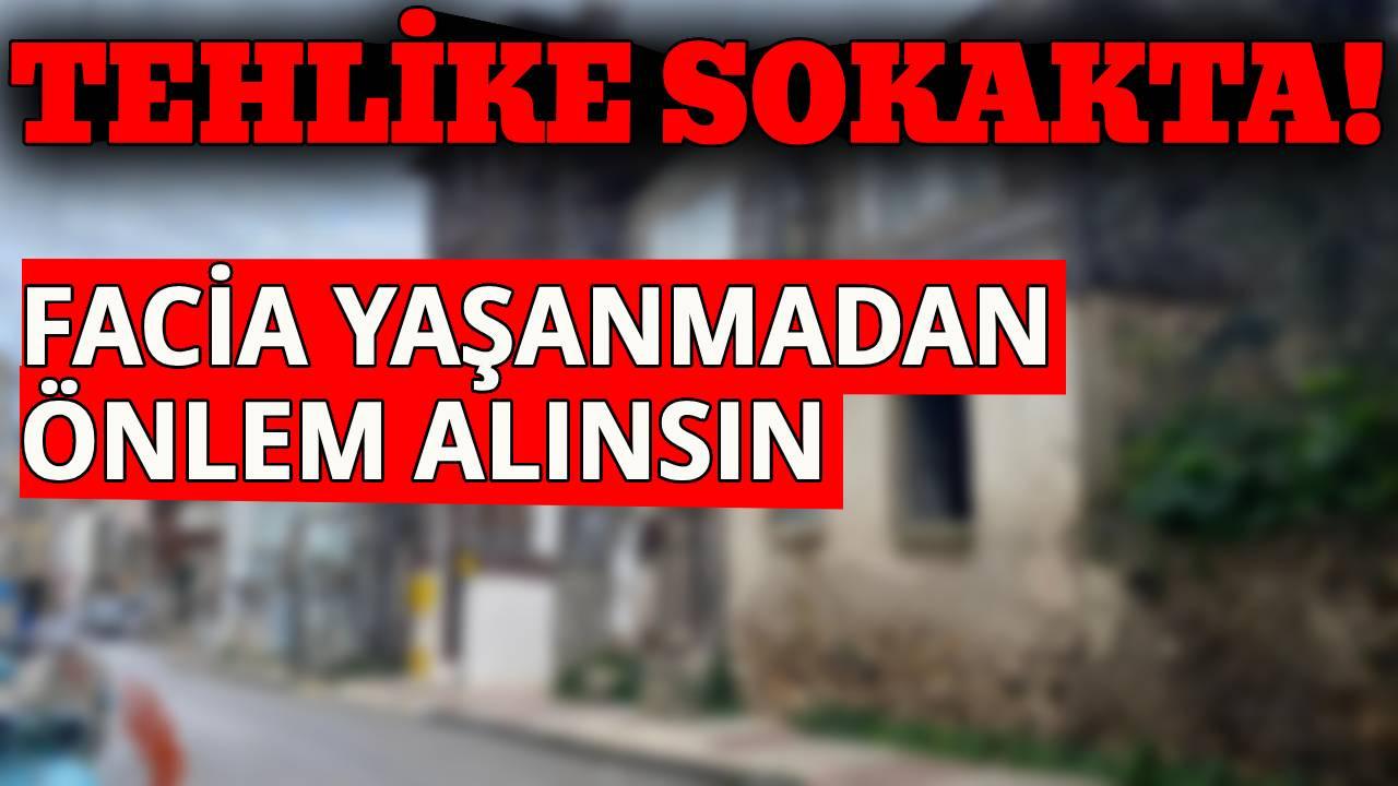 Sinop sokaklarında tehlike oluşturan yapılar