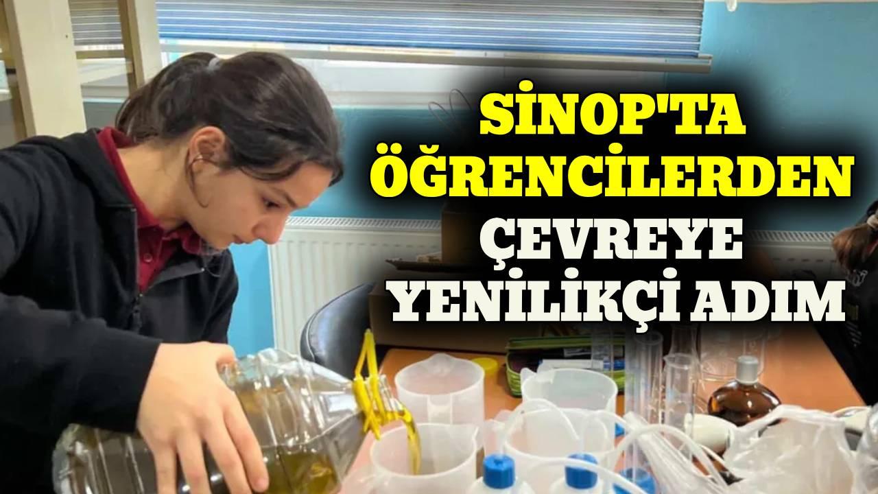 Öğrencilerden sürdürülebilirlik adımı: Atık yağlar sabun oldu