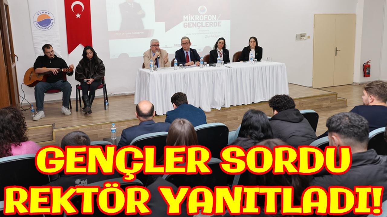 Rektör Taşdemir gençlerle buluştu!