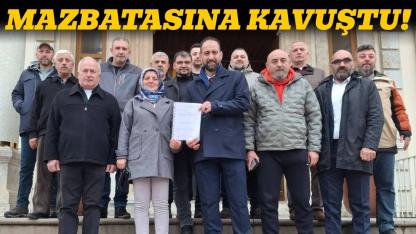 Sabri Felek mazbatasını aldı