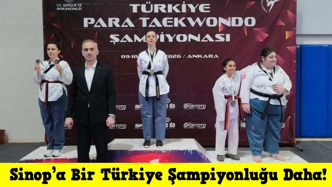 Sinoplu sporcu Ankara’da zirveye çıktı