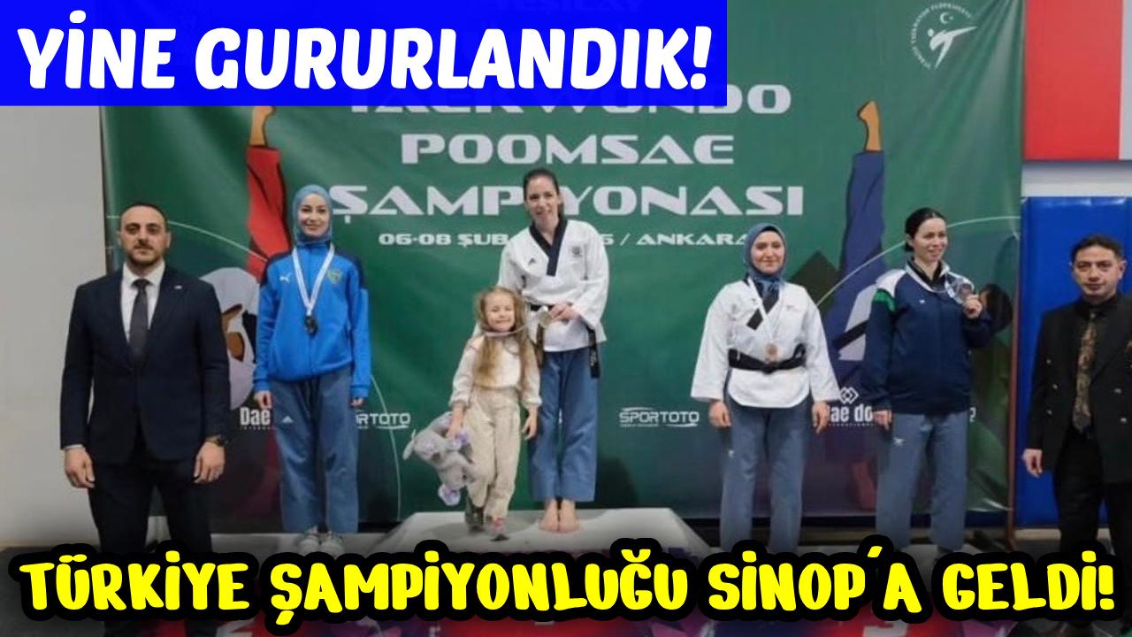 Sinoplu sporcu Ankara’dan altın madalyayla döndü