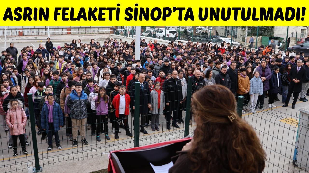 Sinop’ta 6 Şubat depremlerinde hayatını kaybedenler anıldı