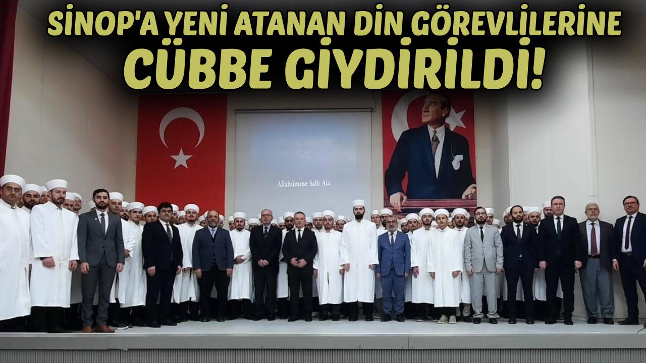 Sinop'ta 70 din görevlisine cübbe ve sarık giydirildi