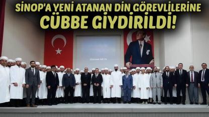 Sinop'ta 70 din görevlisine cübbe ve sarık giydirildi