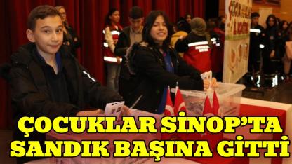 Sinop'ta çocuklar temsilcilerini belirledi