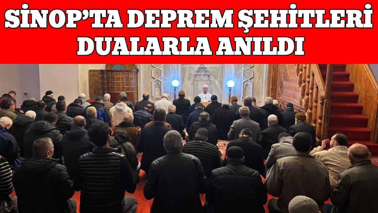 Sinop’ta deprem şehitleri için Kur’an-ı Kerim okundu