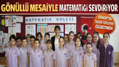 Sinop'ta fedakâr öğretmen, gönüllü kurslarıyla öğrencilere umut oldu