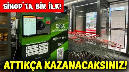 Sinop'ta geri dönüşüm için örnek adım