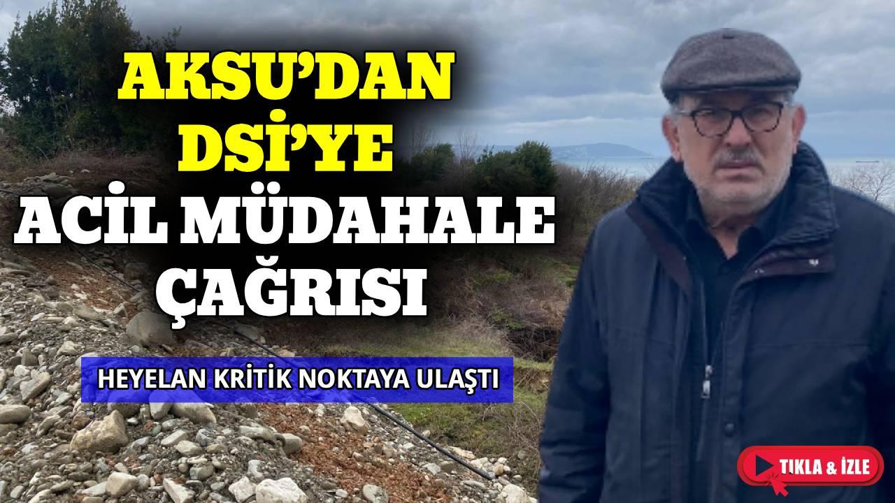 Sinop'ta heyelan tehlikesi sürüyor