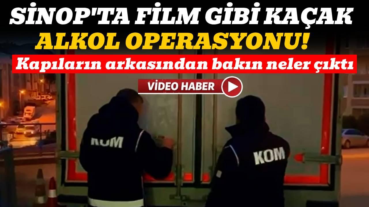 Sinop’ta kaçak alkol operasyonu: 1080 litre etil alkol yakalandı