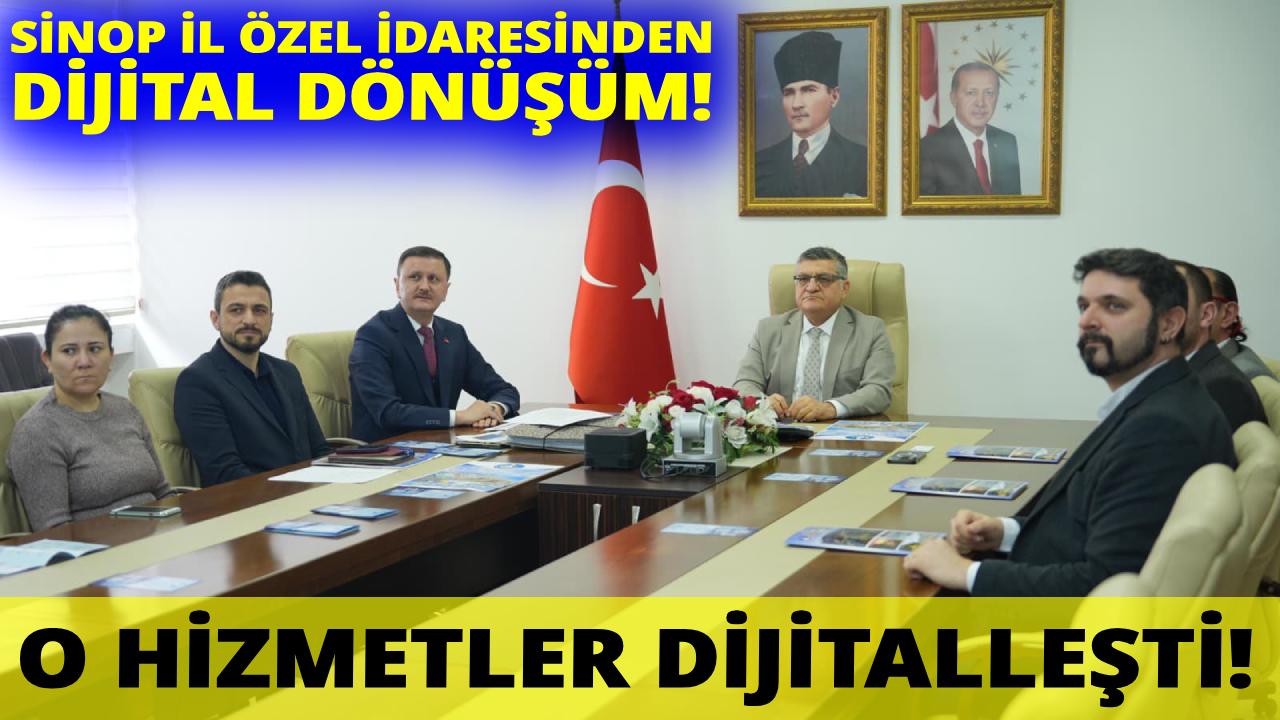 Sinop'ta kamu hizmetlerinde dijital kolaylık
