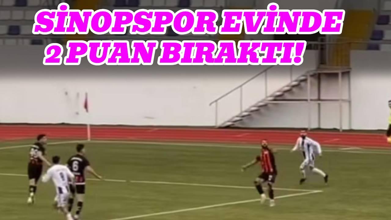 Sinop’ta kazanan çıkmadı: 1-1