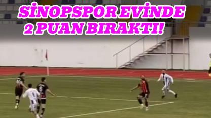 Sinop’ta kazanan çıkmadı: 1-1
