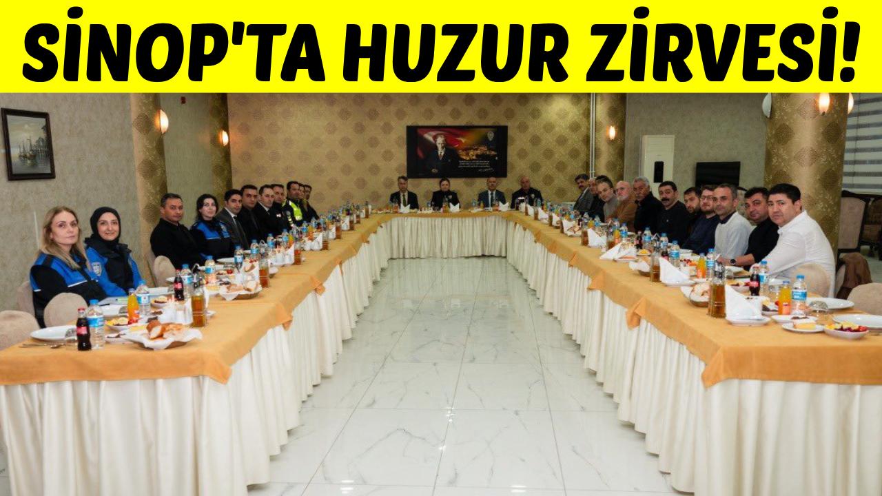 Sinop'ta kent güvenliği için kritik toplantı