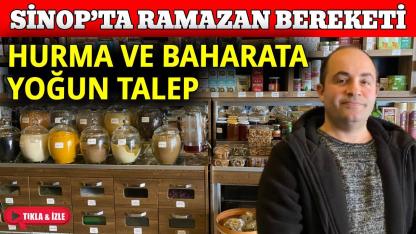 Sinop’ta kuru meyve ve baharat satışları yoğunlaştı