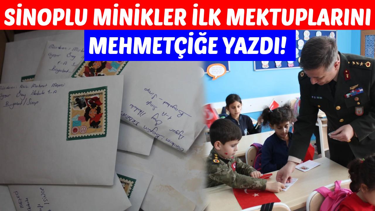 Sinop'ta miniklerden Mehmetçiğe duygulandıran mektup