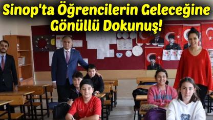 Sinop’ta öğrenciler için gönüllü çalışan öğretmen ödüllendirildi