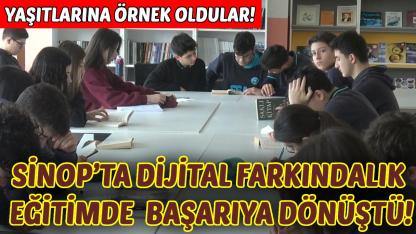Sinop’ta öğrencilerden sosyal medyaya ders odaklı mola