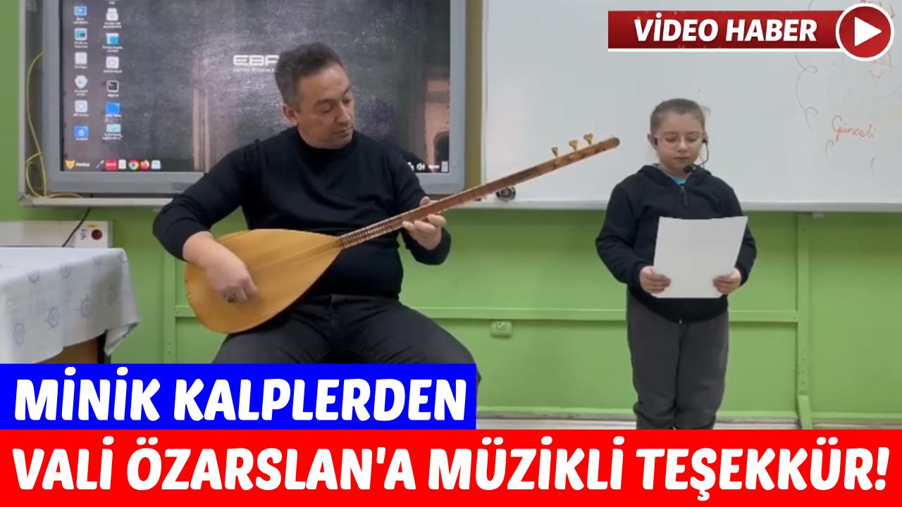 Sinop'ta öğrencilerden valiye sevgi dolu beste