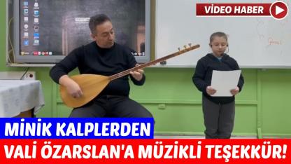 Sinop'ta öğrencilerden valiye sevgi dolu beste