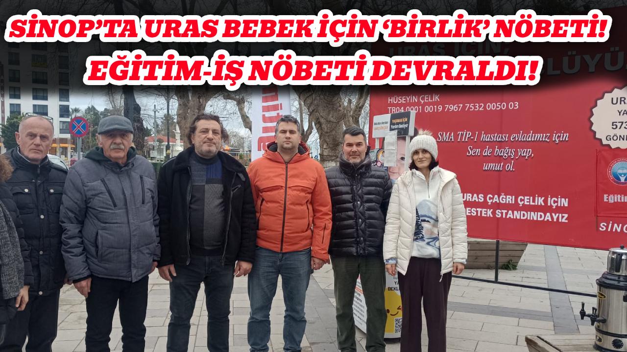 Sinop’ta Uras Bebek İçin Seferberlik: Eğitim-İş nöbeti devraldı