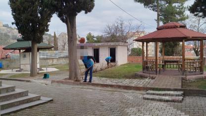 Sinop'ta yükümlülerden ibadethanelerde temizlik mesaisi