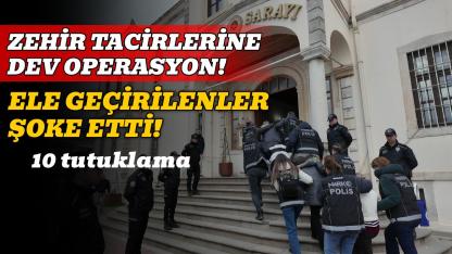 Sinop’ta zehir tacirlerine ağır darbe: 10 tutuklama