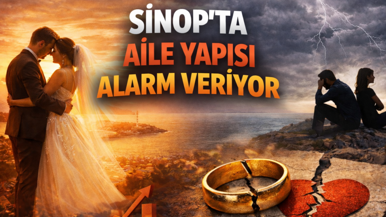 Sinop'un evlenme ve boşanma istatistikleri açıklandı
