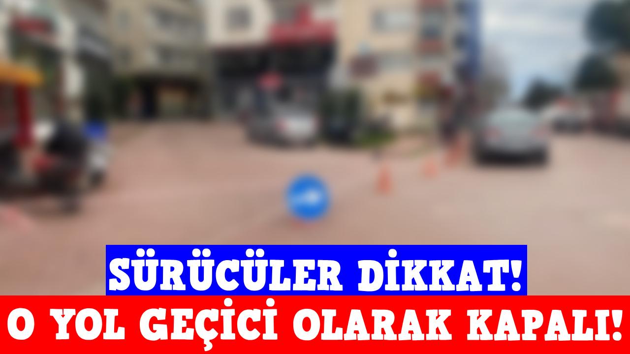 Sinop'un işlek caddesi trafiğe kapatıldı