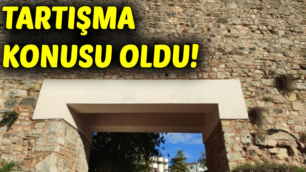 Sinop'un tarihi surlarında kemer tartışması