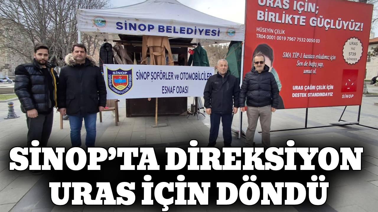 Şoför esnafından Uras bebeğe nöbetli destek