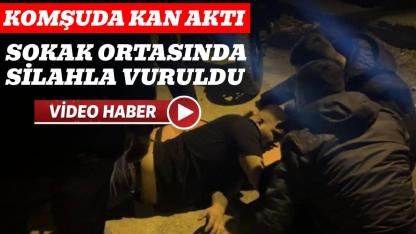 Sokak ortasında bacağından vuruldu