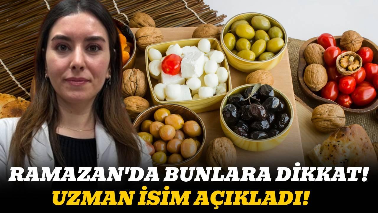Uzman isimden Ramazan'da sağlıklı beslenme önerileri