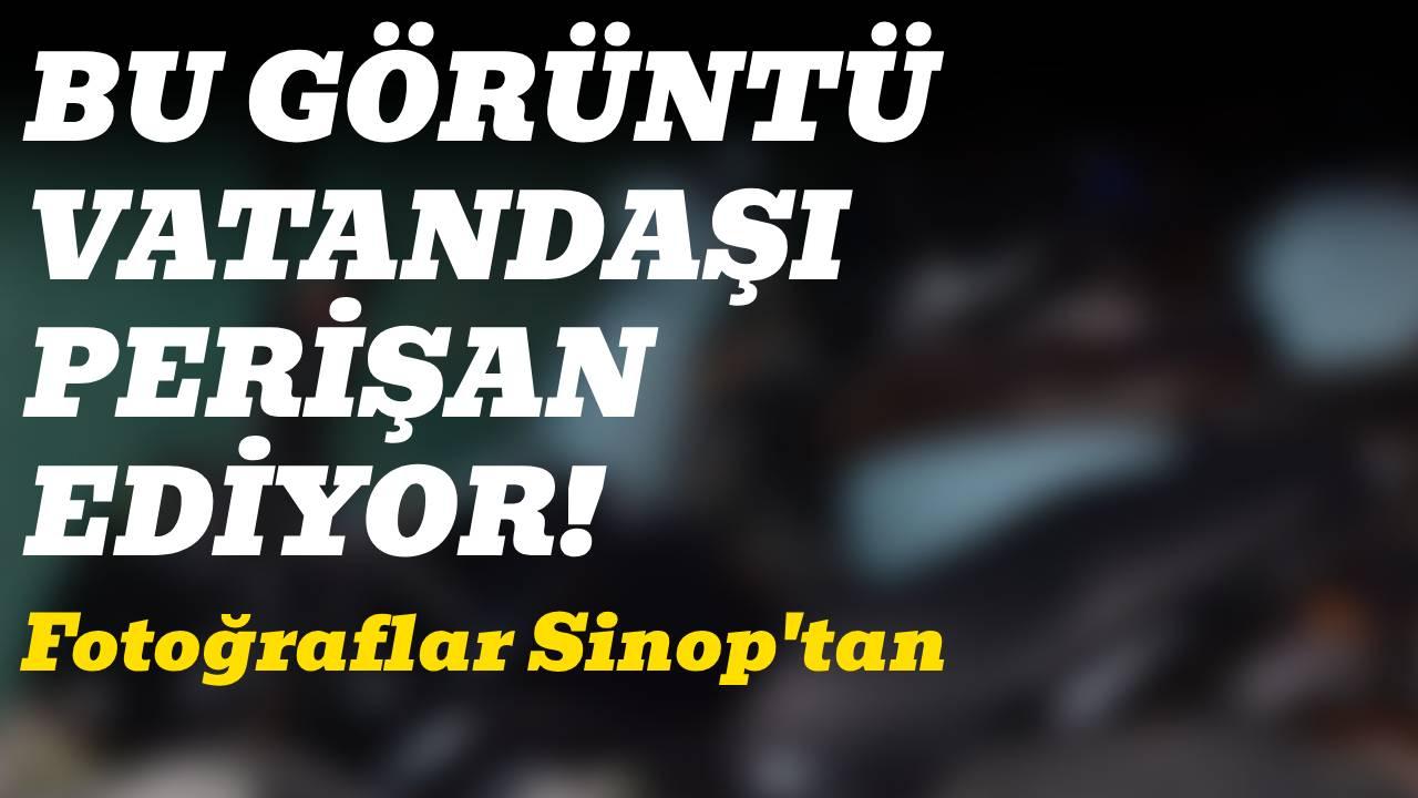 Yol üstüne motor parkı vatandaşı bezdirdi